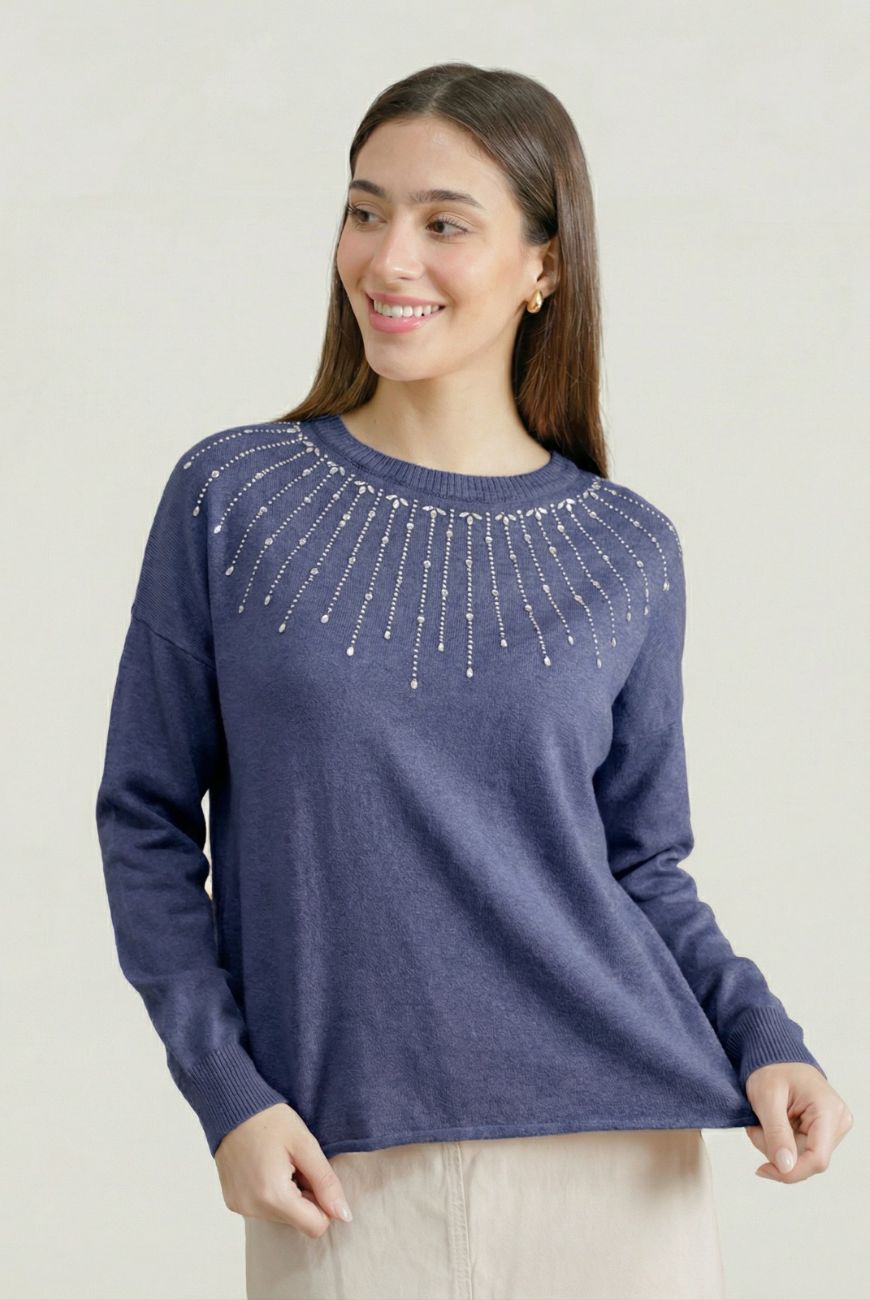 Sweater Melanie Con Tachas