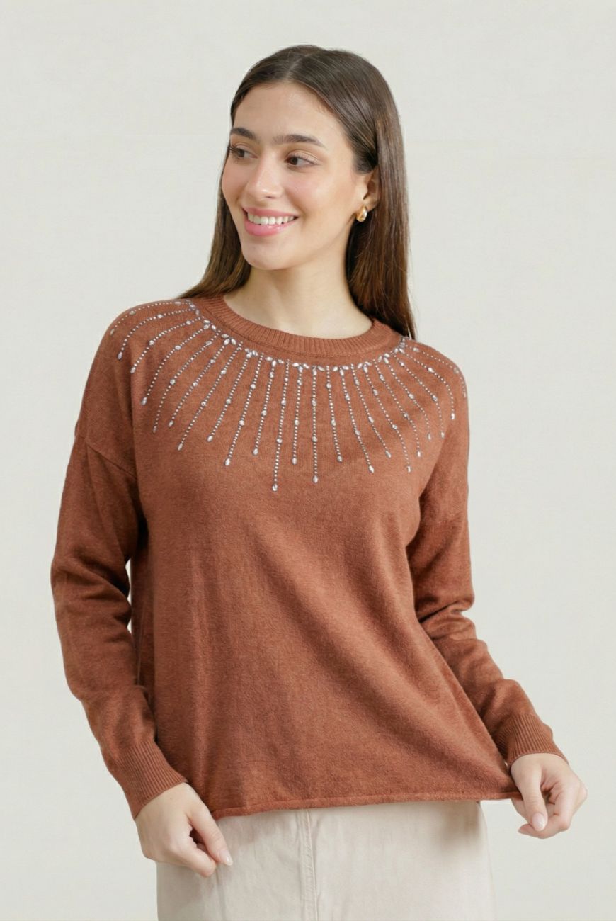 Sweater Melanie Con Tachas