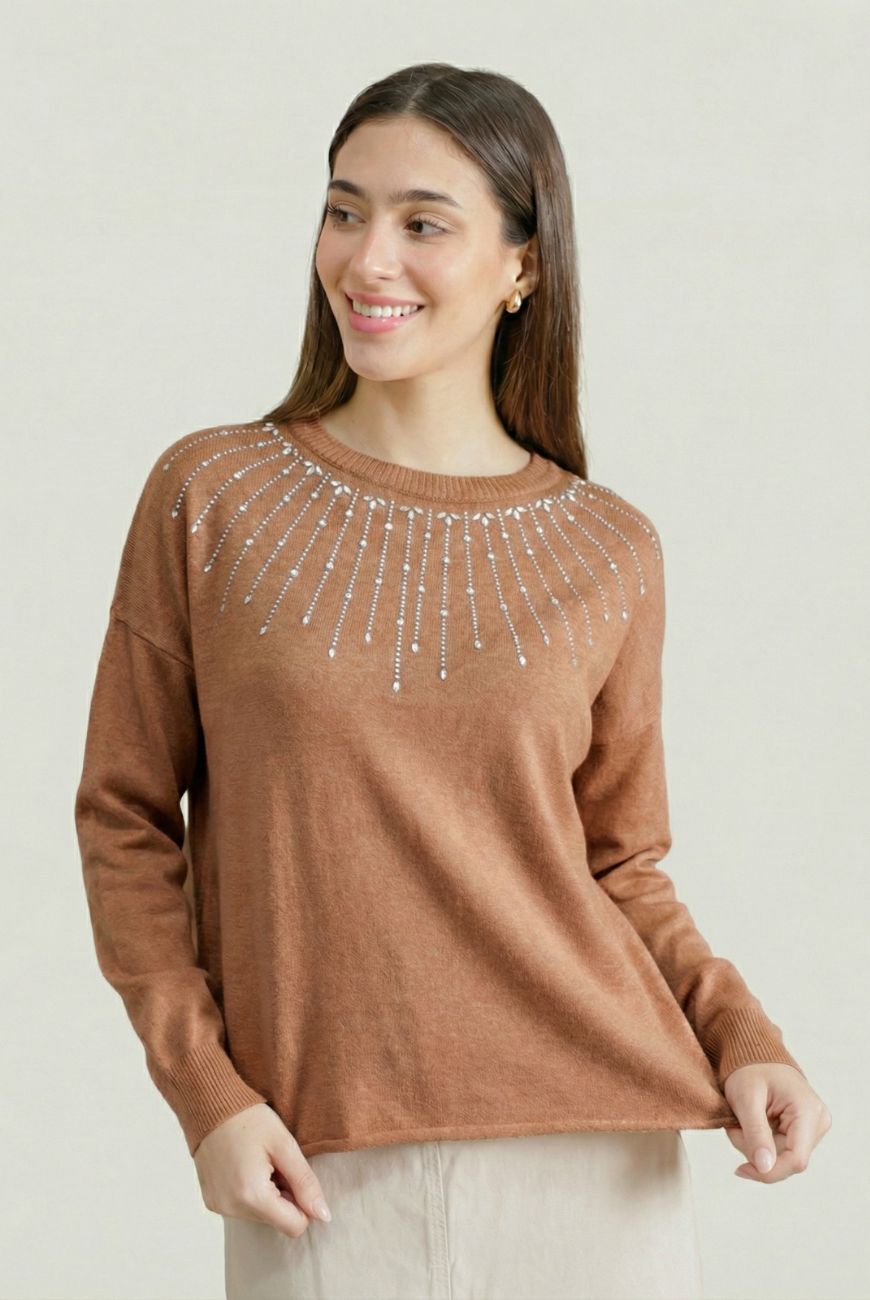 Sweater Melanie Con Tachas