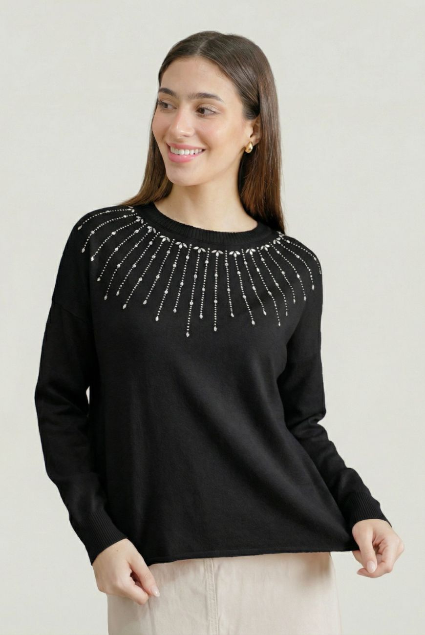 Sweater Melanie Con Tachas