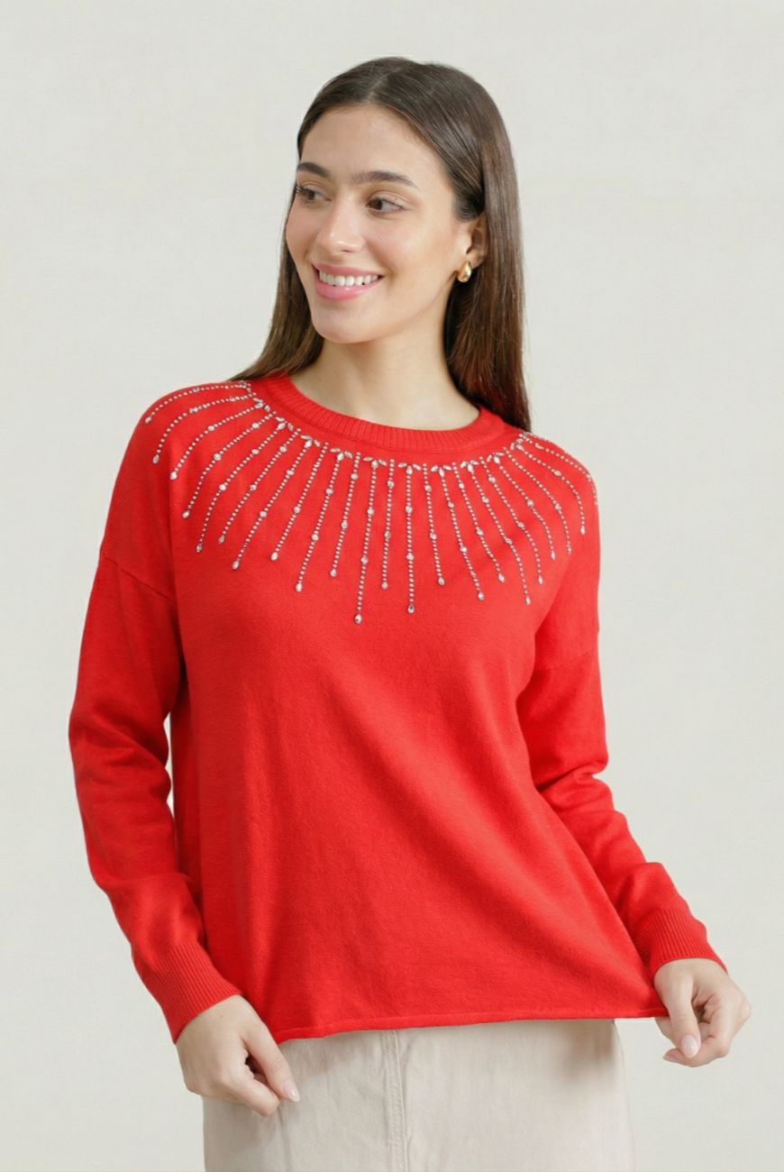 Sweater Melanie Con Tachas