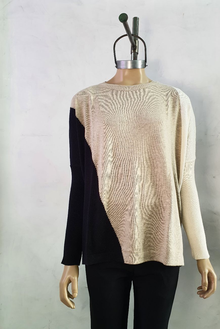 Sweater Agustina Combinado Manga Morley