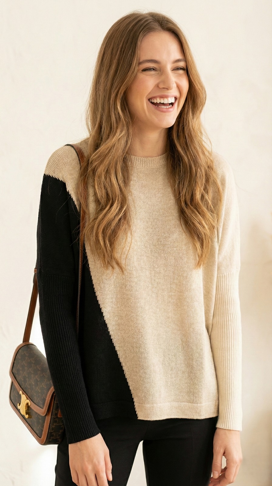 Sweater Agustina Combinado Manga Morley