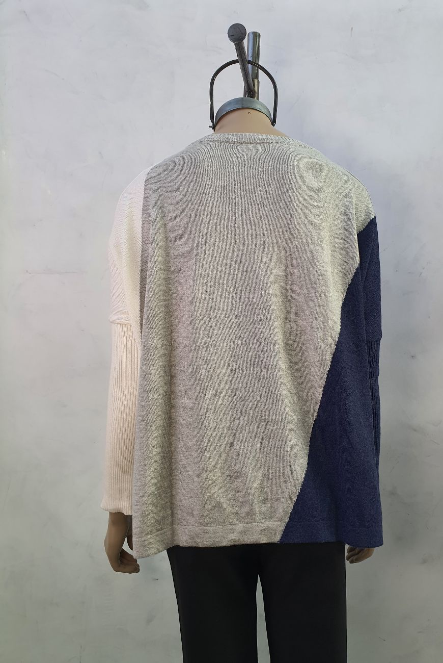 Sweater Agustina Combinado Manga Morley
