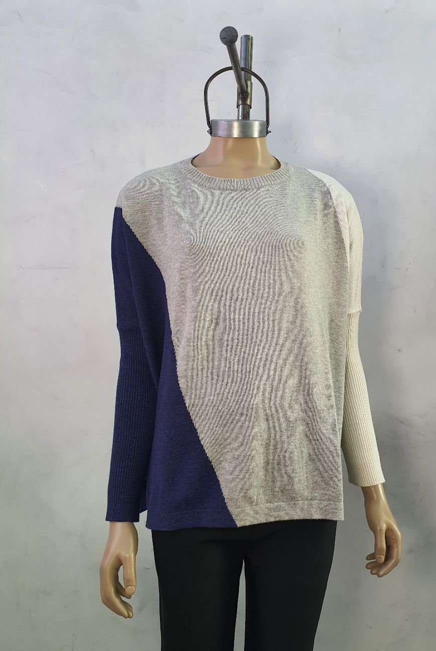 Sweater Agustina Combinado Manga Morley