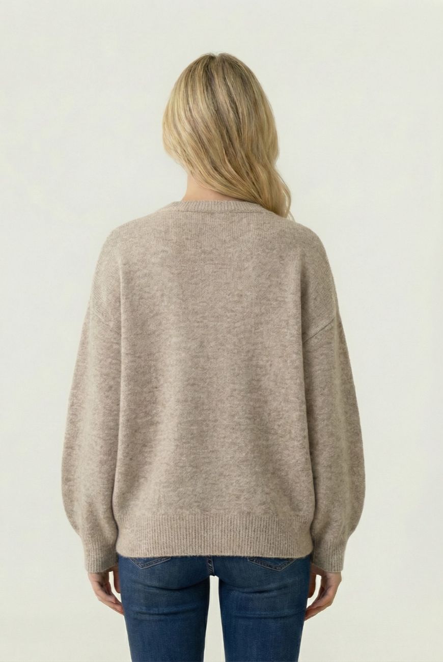 Sweater Canela Con Piedras