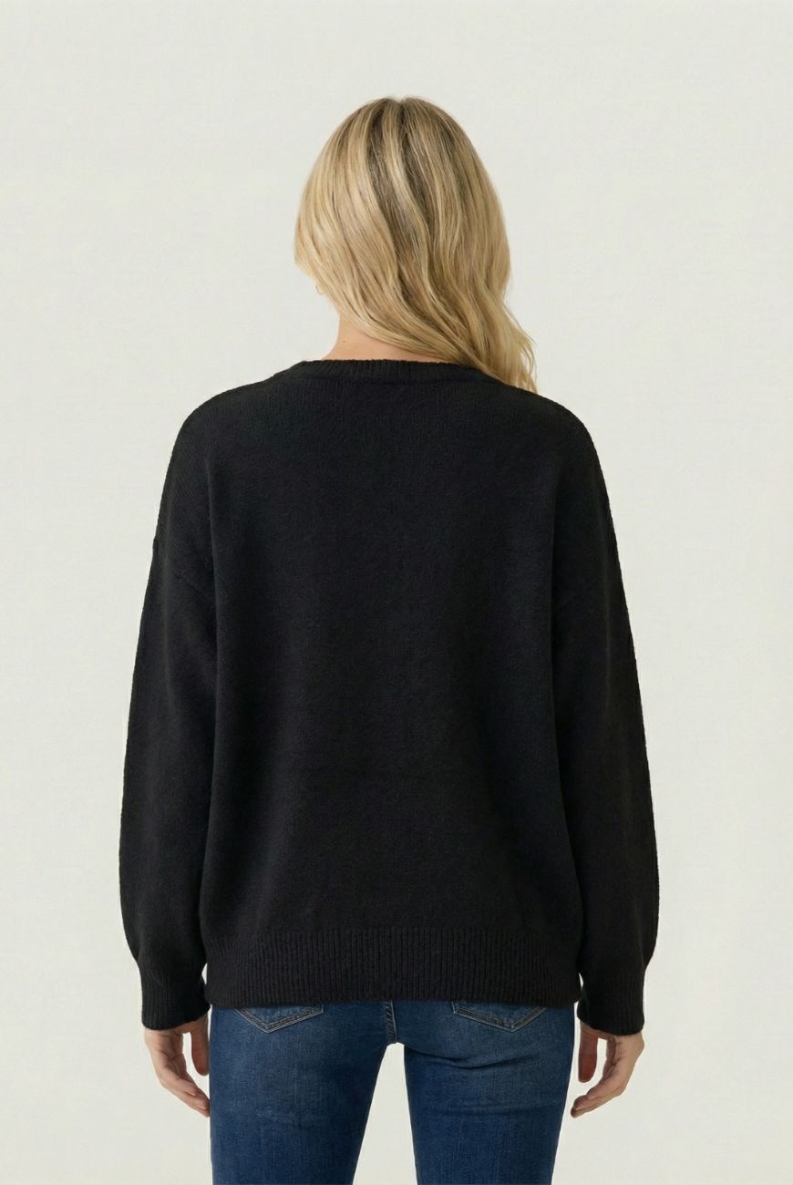 Sweater Canela Con Piedras