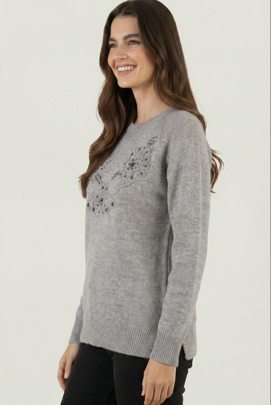 Sweater Melina Con Aplique