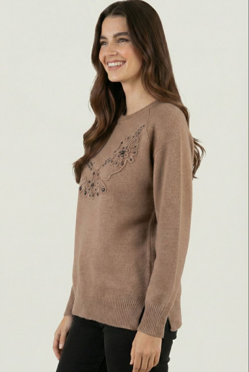 Sweater Melina Con Aplique