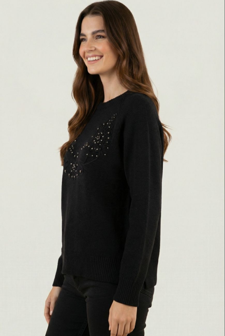 Sweater Melina Con Aplique