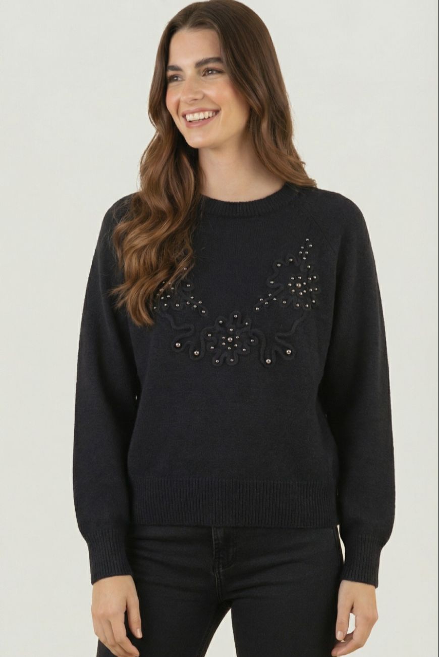 Sweater Melina Con Aplique