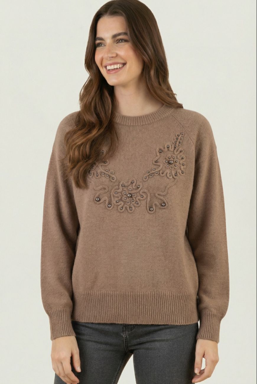 Sweater Melina Con Aplique