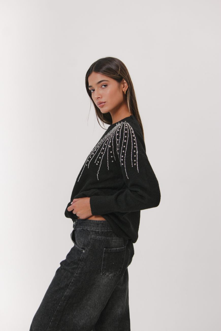 Sweater Dulce Brisa Con Piedras