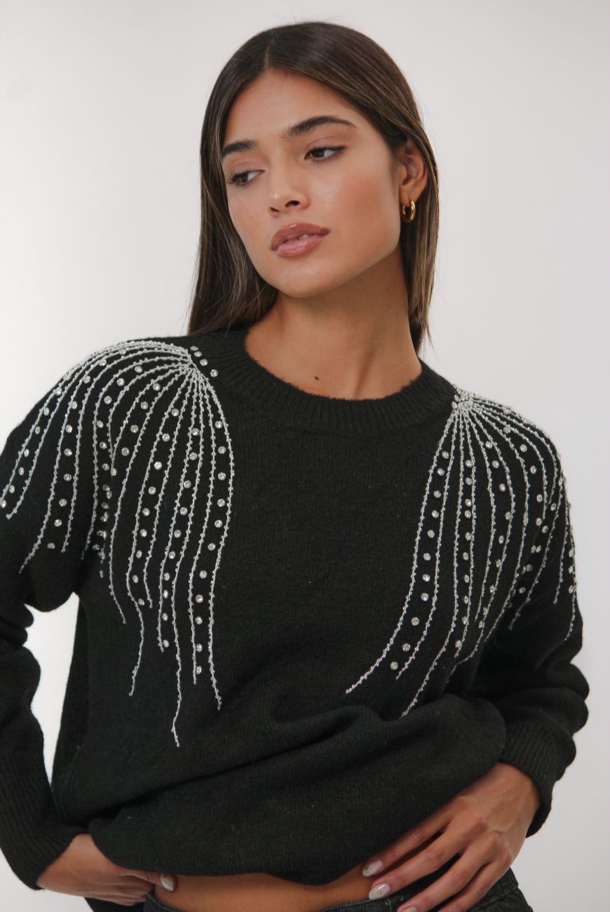 Sweater Dulce Brisa Con Piedras