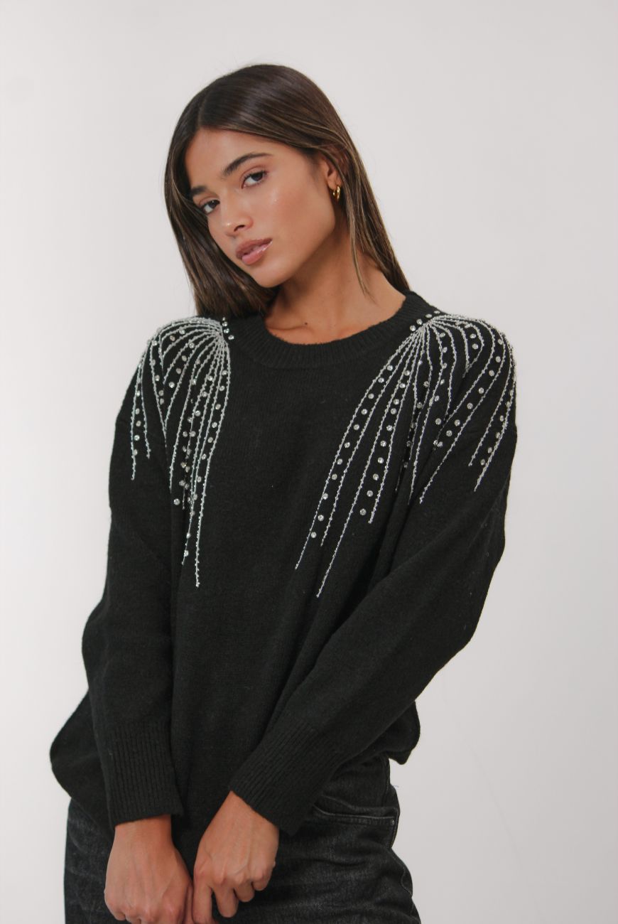 Sweater Dulce Brisa Con Piedras