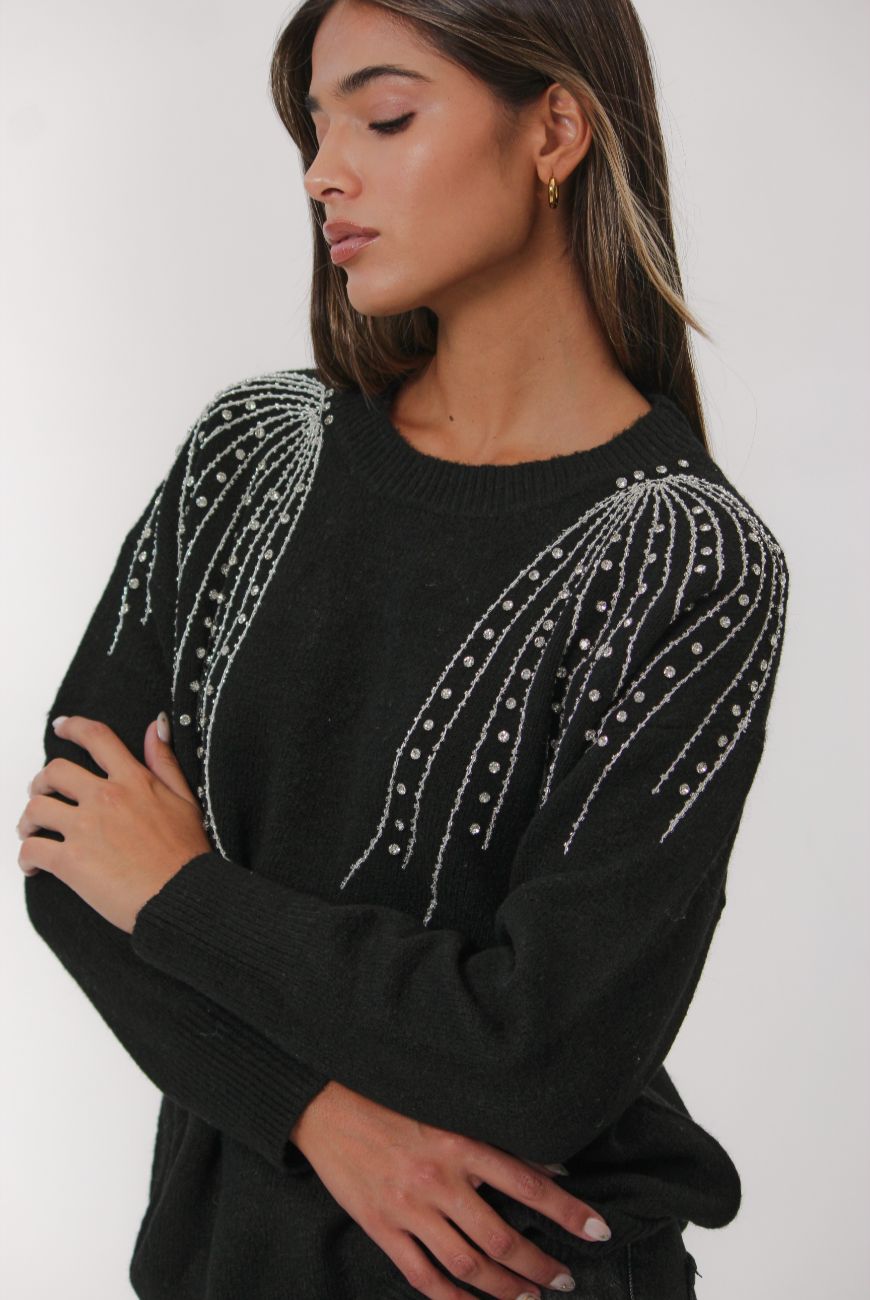 Sweater Dulce Brisa Con Piedras