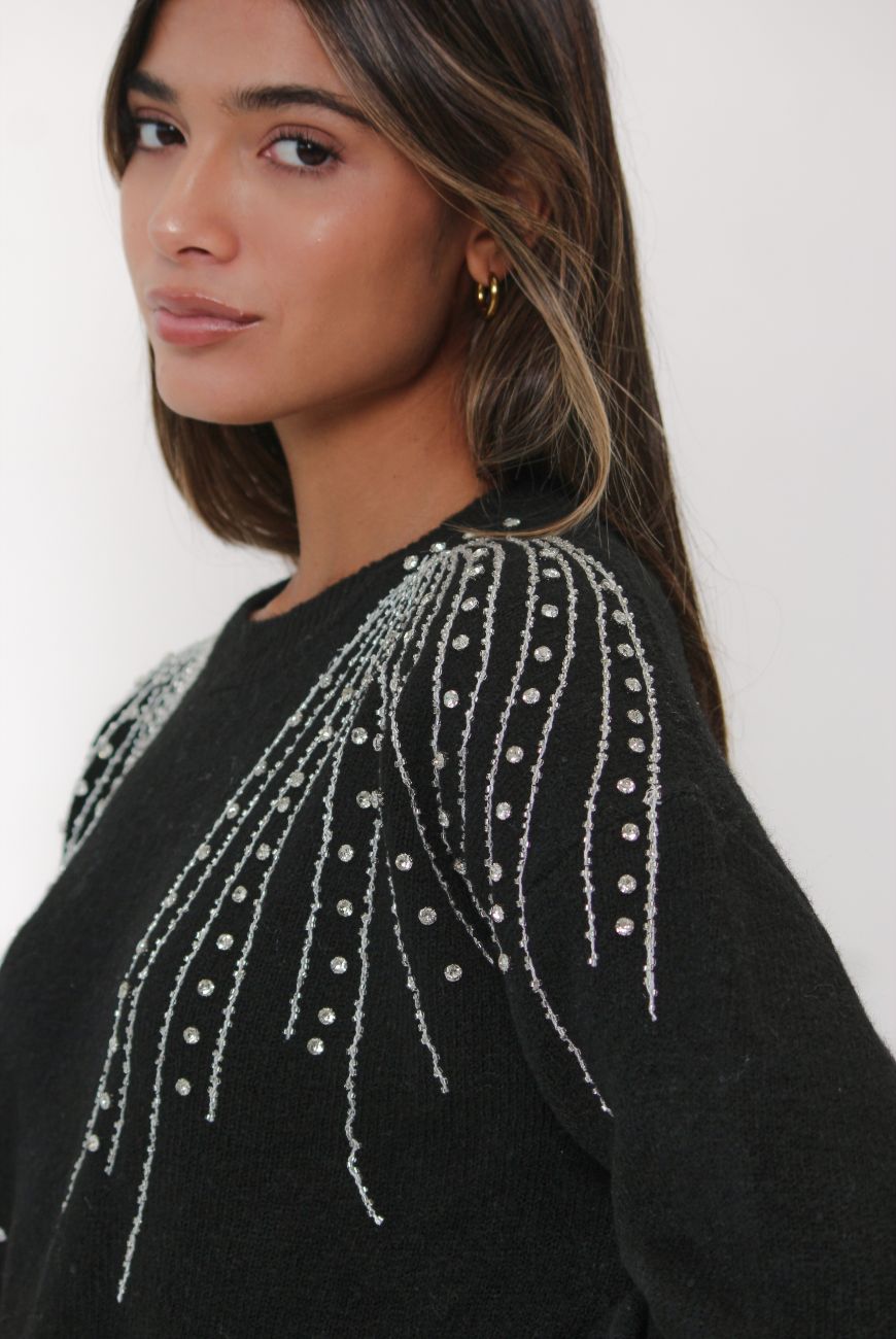 Sweater Dulce Brisa Con Piedras