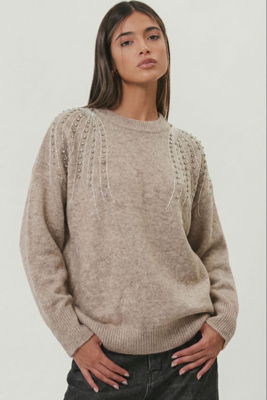 Sweater Dulce Brisa Con Piedras