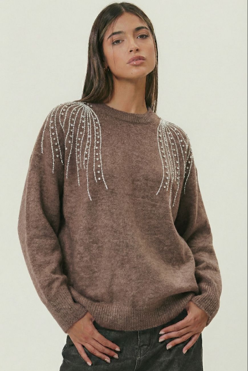 Sweater Dulce Brisa Con Piedras