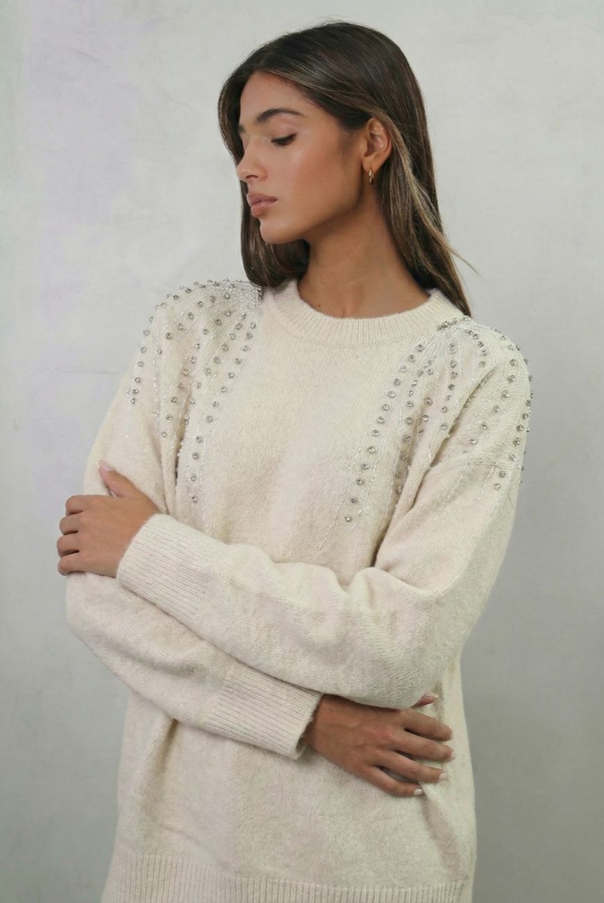 Sweater Dulce Brisa Con Piedras