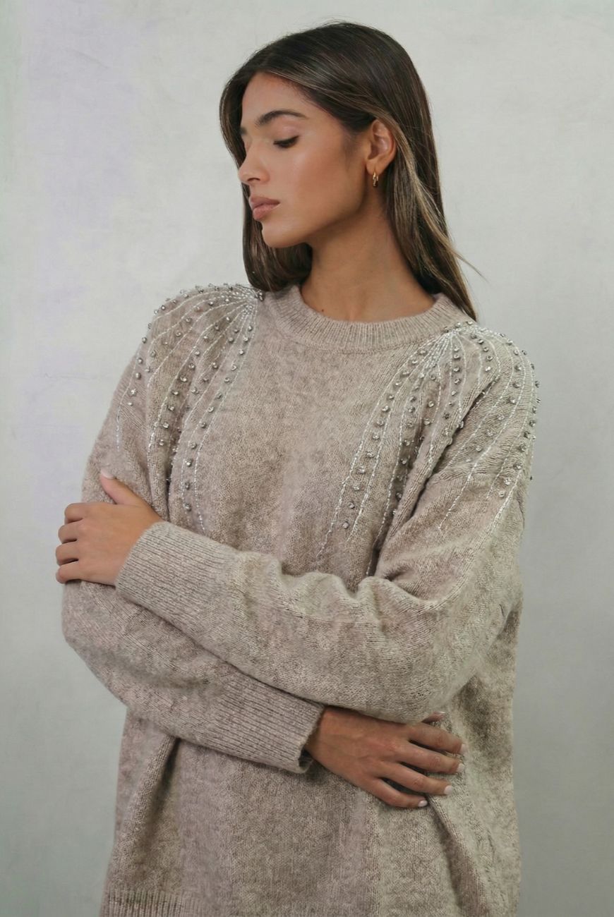 Sweater Dulce Brisa Con Piedras