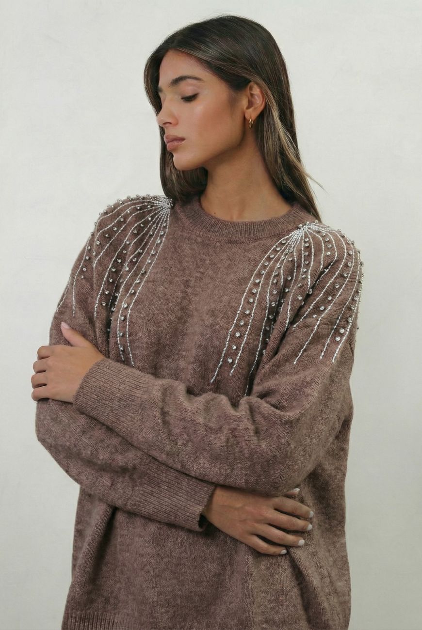 Sweater Dulce Brisa Con Piedras