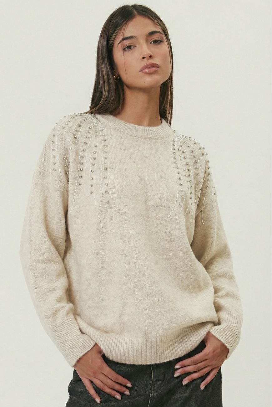Sweater Dulce Brisa Con Piedras