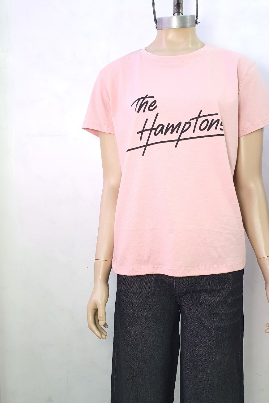Remera Con Estampa The Hamptions