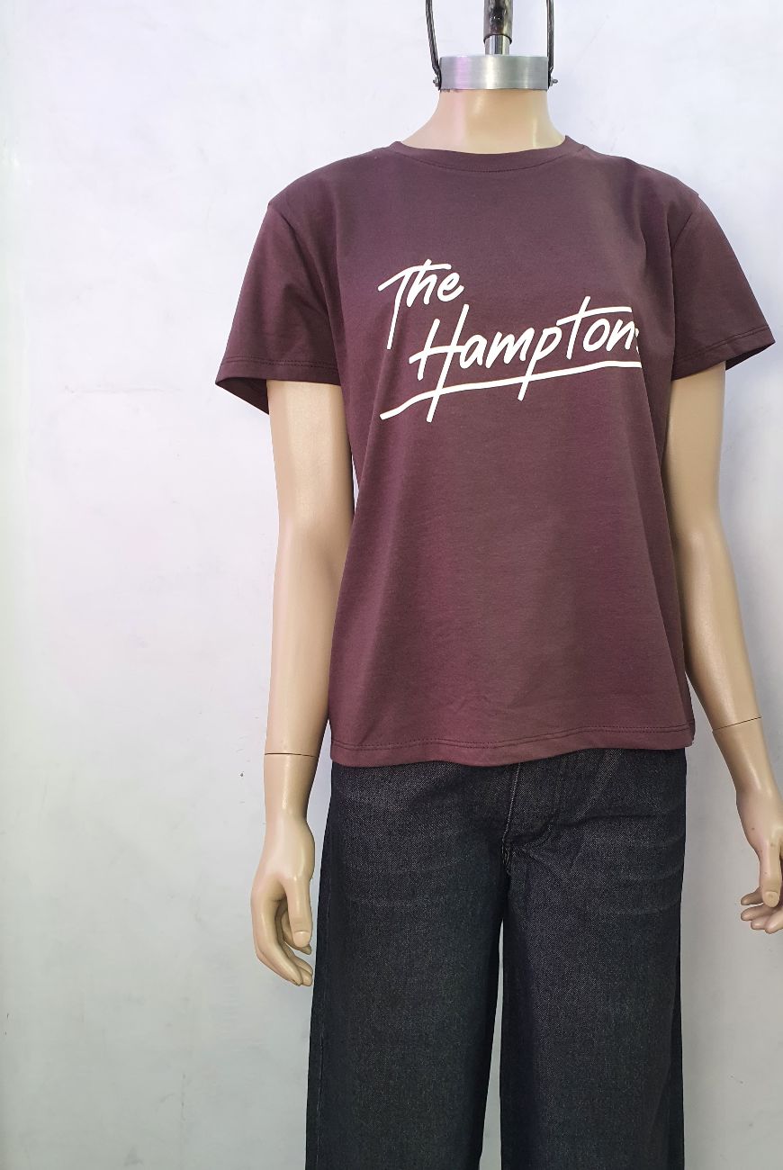 Remera Con Estampa The Hamptions