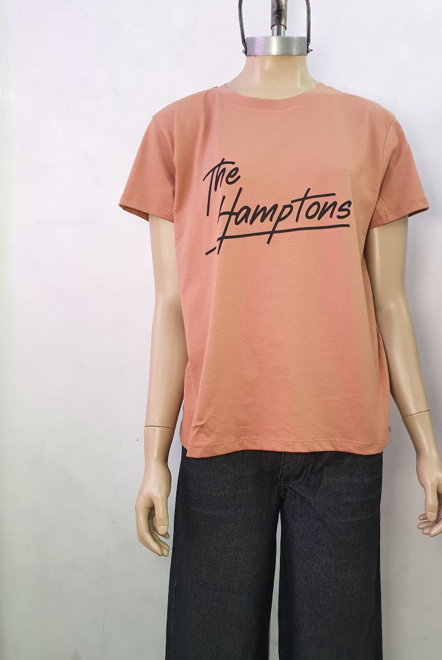 Remera Con Estampa The Hamptions
