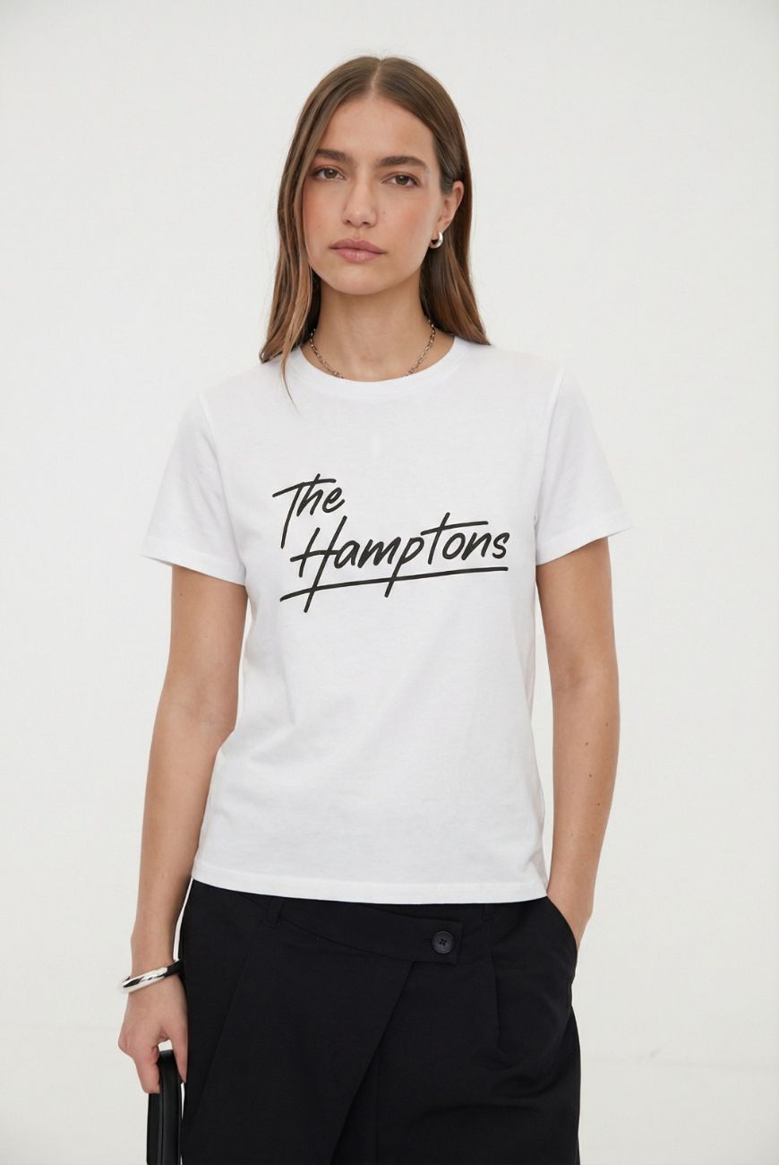 Remera Con Estampa The Hamptions