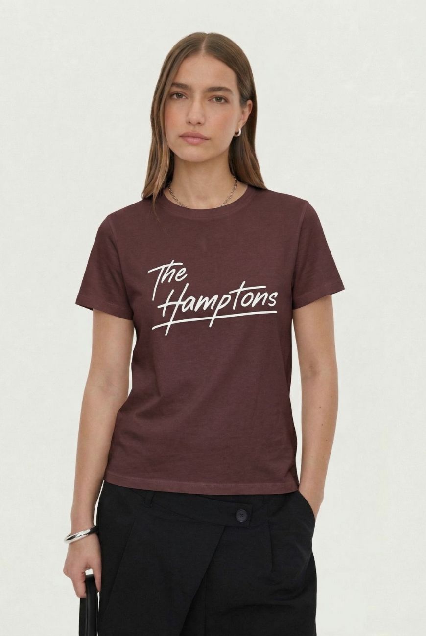 Remera Con Estampa The Hamptions
