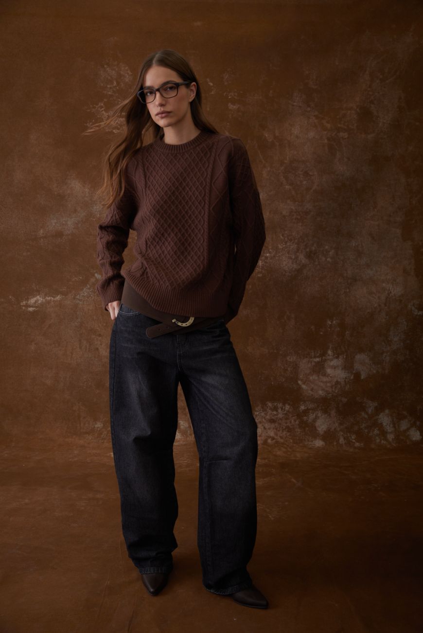 Sweater Mily Con Trenza