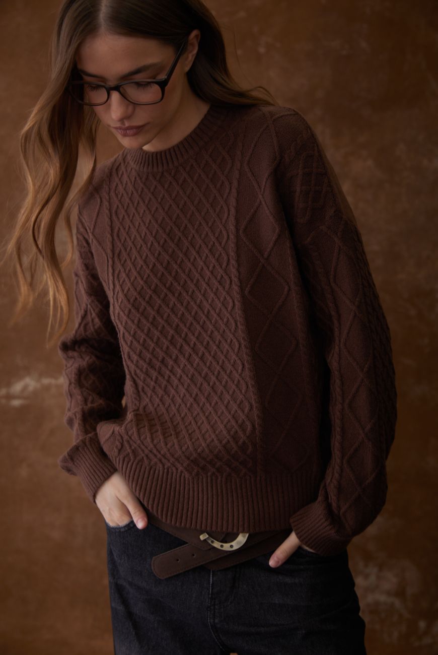 Sweater Mily Con Trenza