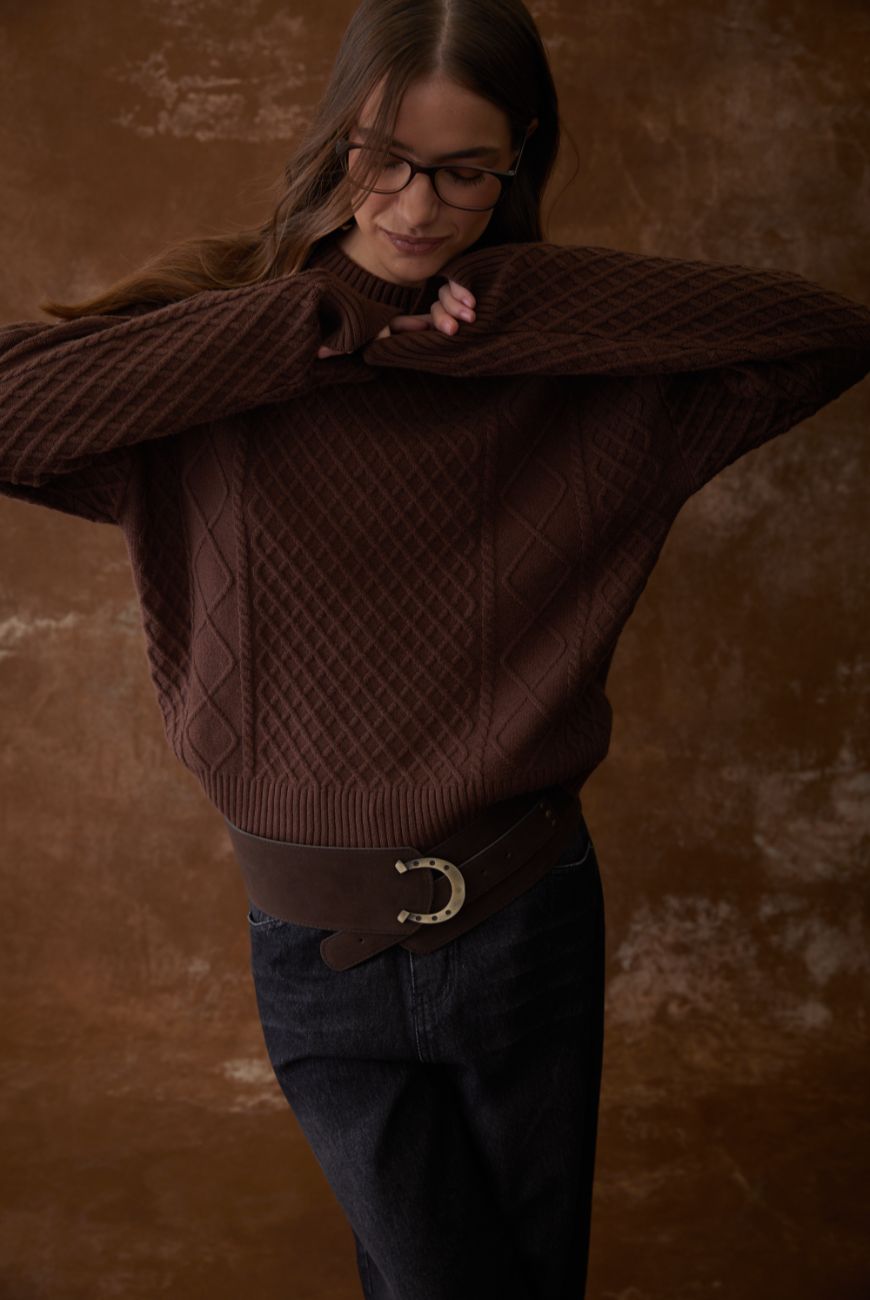 Sweater Mily Con Trenza