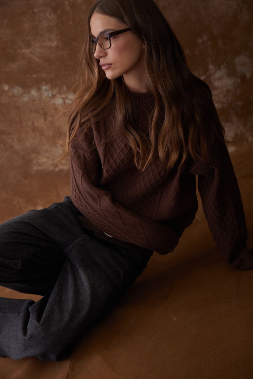 Sweater Mily Con Trenza