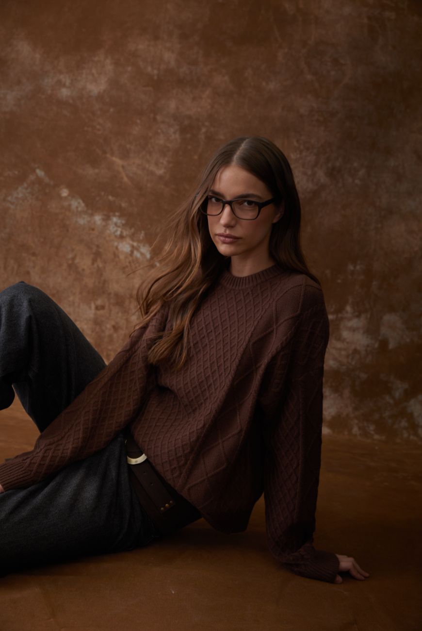 Sweater Mily Con Trenza