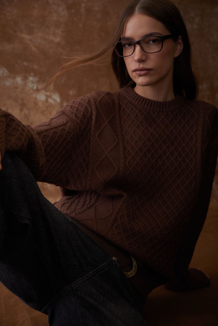 Sweater Mily Con Trenza