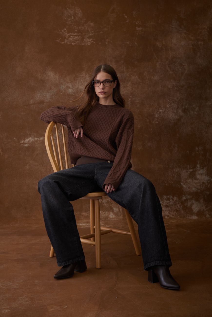 Sweater Mily Con Trenza