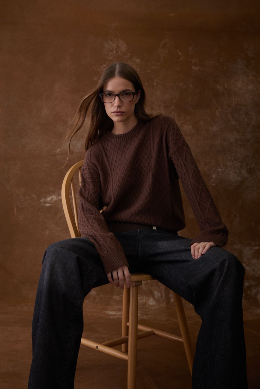 Sweater Mily Con Trenza