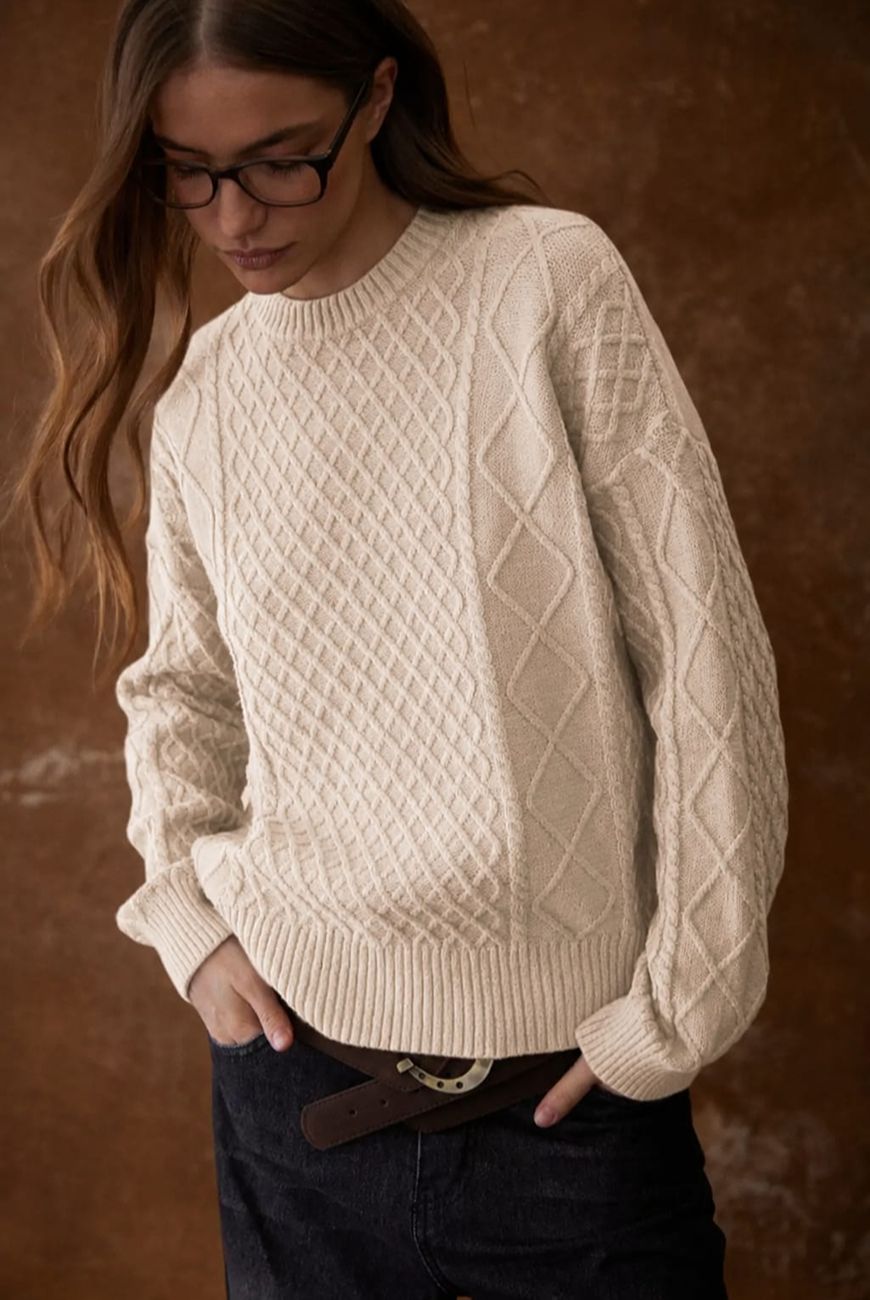 Sweater Mily Con Trenza