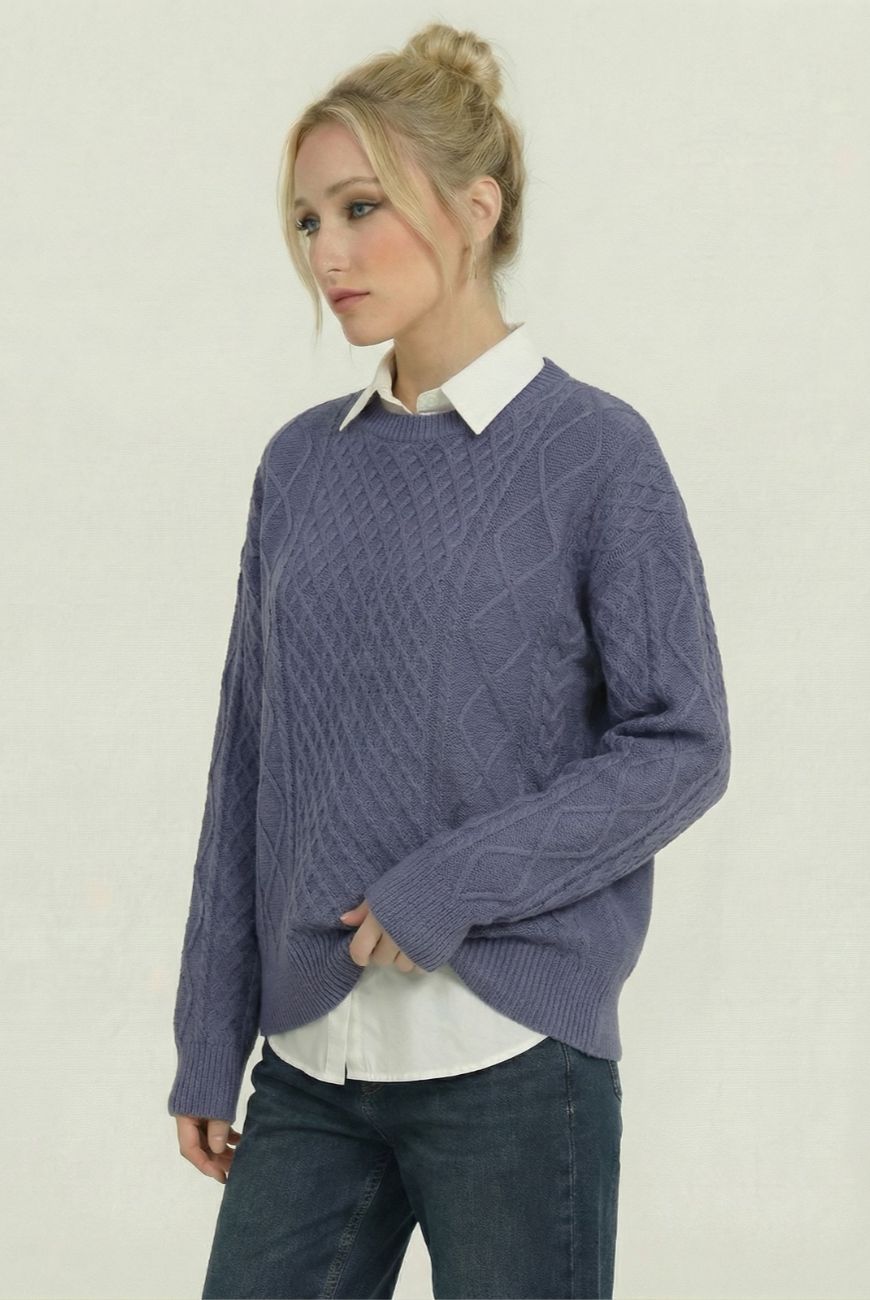 Sweater Mily Con Trenza