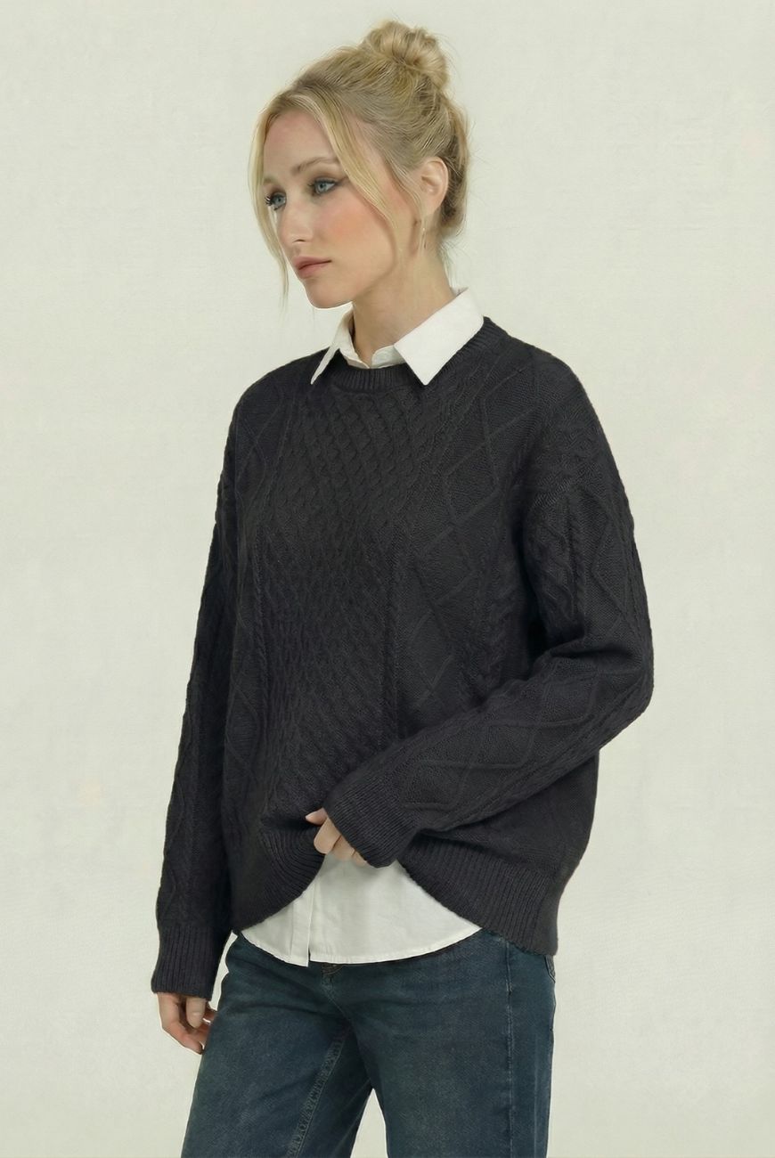 Sweater Mily Con Trenza