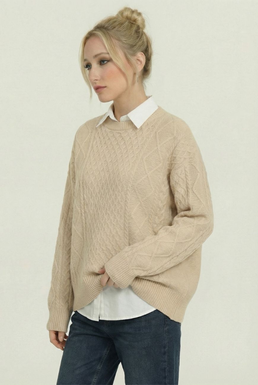Sweater Mily Con Trenza