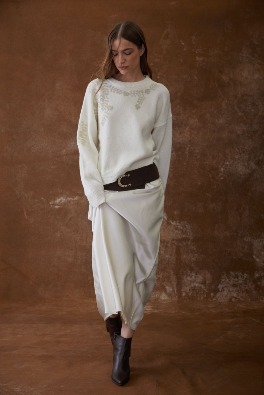 Sweater Selena Con Aplique