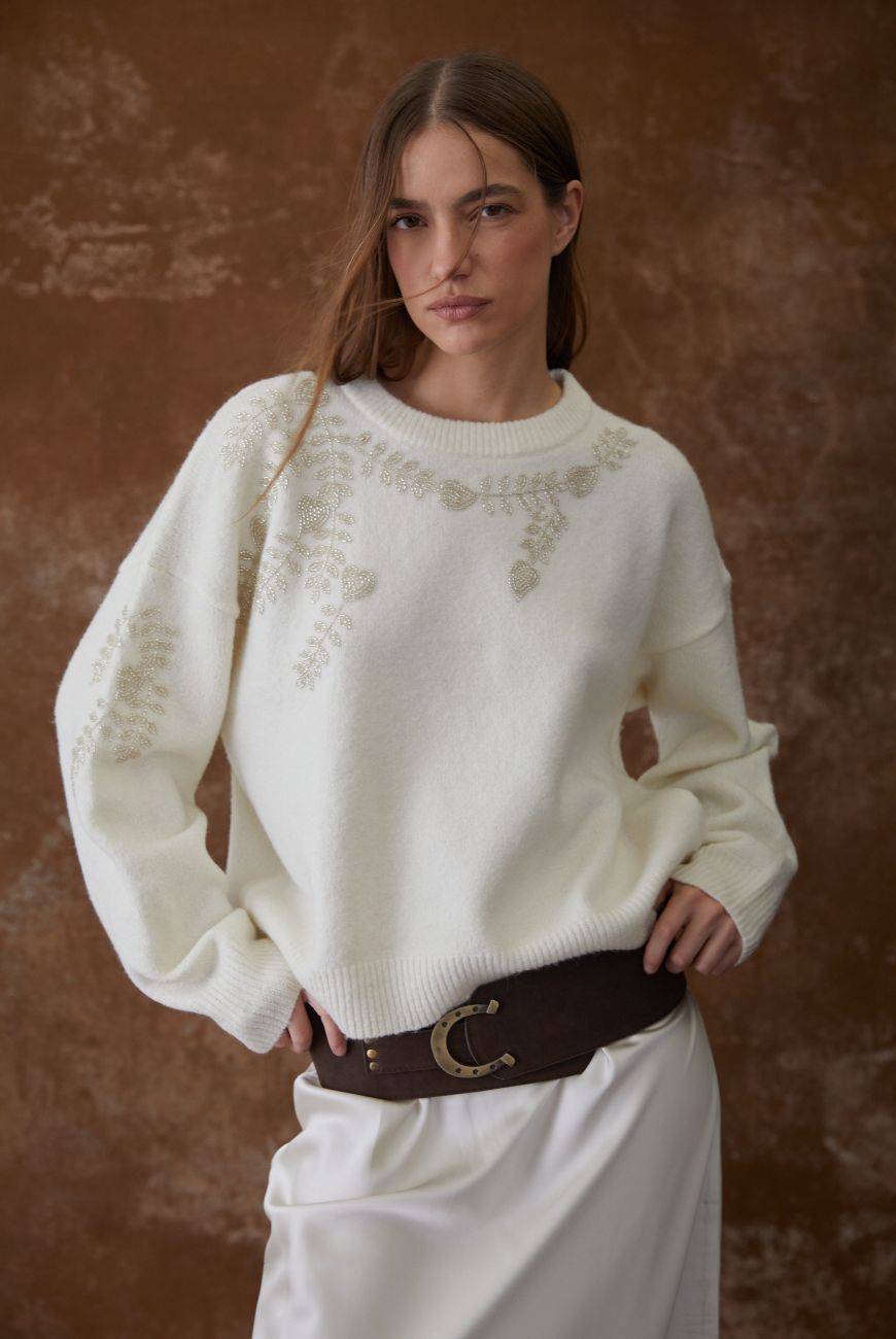 Sweater Selena Con Aplique