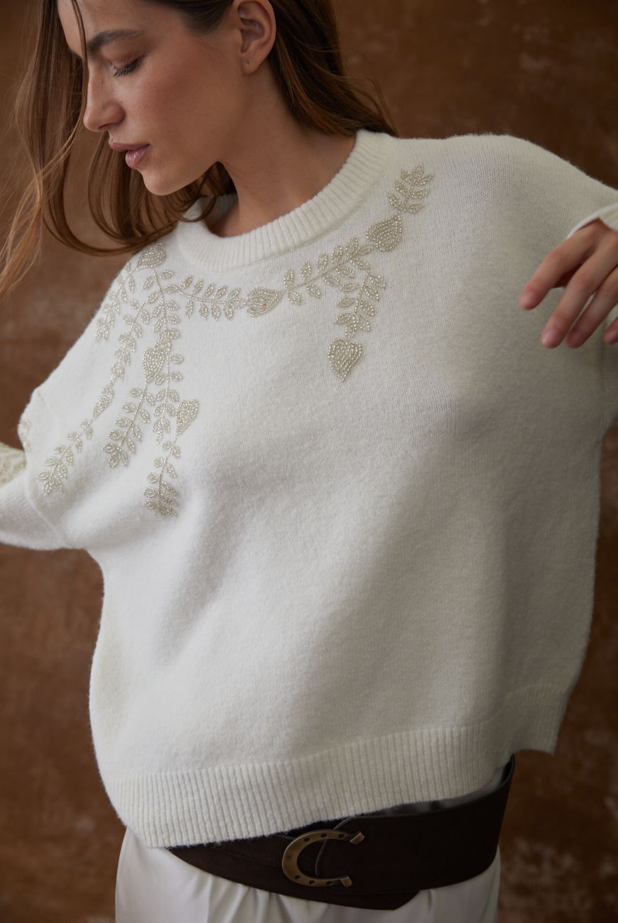 Sweater Selena Con Aplique