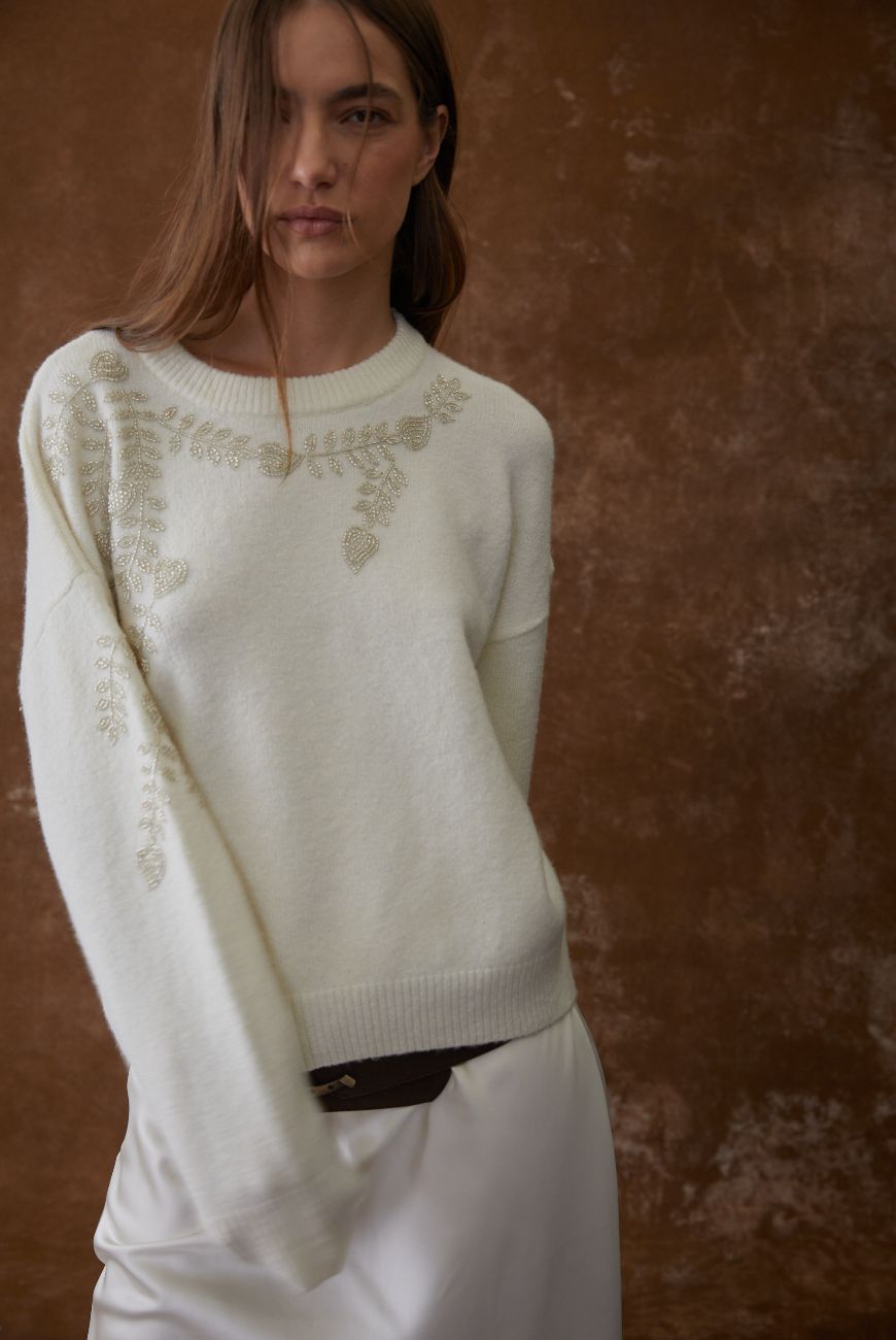 Sweater Selena Con Aplique