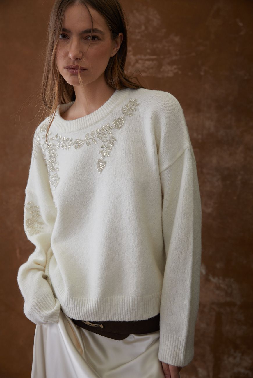 Sweater Selena Con Aplique