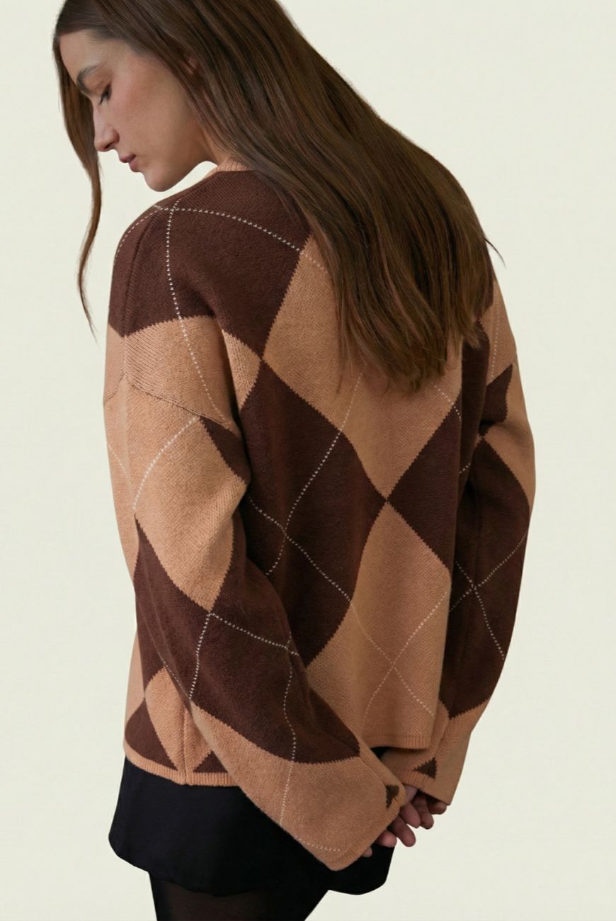 Sweater Rombo escote en V